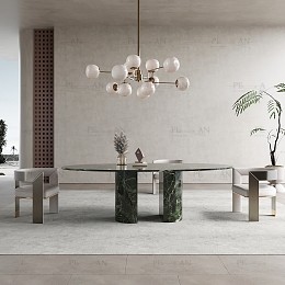 مدل سه‌بعدی میز ناهارخوری با طراحی مدرن.
