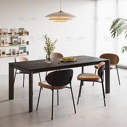 مدل سه‌بعدی میز ناهارخوری با طراحی مدرن.