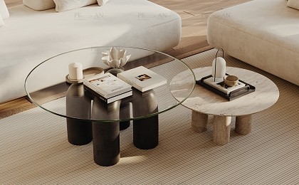 مدل سه‌بعدی میز مدرن برای دکوراسیون داخلی