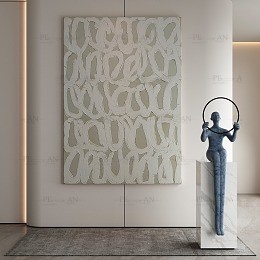 مدل سه‌بعدی تابلو نقاشی در نرم‌افزار معماری، برای بهبود طراحی داخلی. (تعداد کاراکتر: 64)