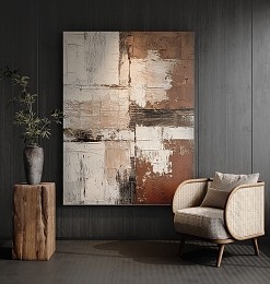 مدل سه‌بعدی تابلو نقاشی در نرم‌افزار معماری، برای بهبود طراحی داخلی. (تعداد کاراکتر: 64)