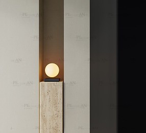 مدل سه‌بعدی آباژور ایستاده با طراحی مدرن و کیفیت بالا، مناسب برای دکوراسیون داخلی و رندرینگ سه‌بعدی.