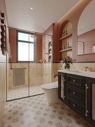 مدل سه بعدی سرویس بهداشتی و کابین دوش