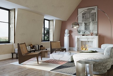 مدل سه بعدی هال و پذیرایی - هال و پذیرایی مدرن