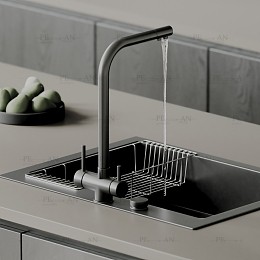 مدل سه بعدی سینک و شیر آلات