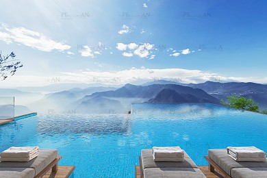 مدل سه بعدی استخر رو باز