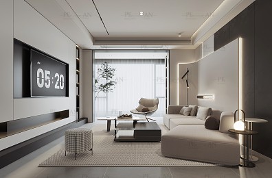 مدل سه بعدی هال و پذیرایی