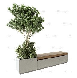 »دل سه بعدی نیکمت و درخت برای محوطه سازی