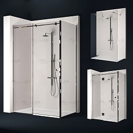 مدل سه بعدی کابین دوش حمام