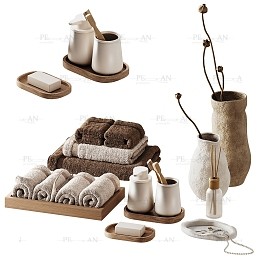 مدل سه بعدی اکسسوری سرویس بهداشتی