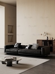 مدل سه بعدی مبل چرم