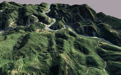 مدل سه بعدی طبیعت