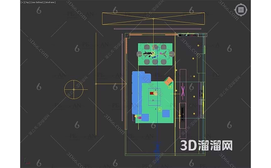 21042042_living-room-sofa-tv-wall-coffe-table-side-table-sectional-sofa-carpet-chandelier-smart-lighting-3d-model-3d-max-fireplace-decorative-tray-curtains-003-PERMAN3D.IR_.jpg