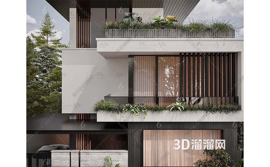 21422949_modern-villa-garden-outdoor-glass-facade-wood-facade-large-window-wood-material-modern-material-3d-model-two-story-villa-pool-villa-3d-max004-PERMAN3D.IR_.jpg