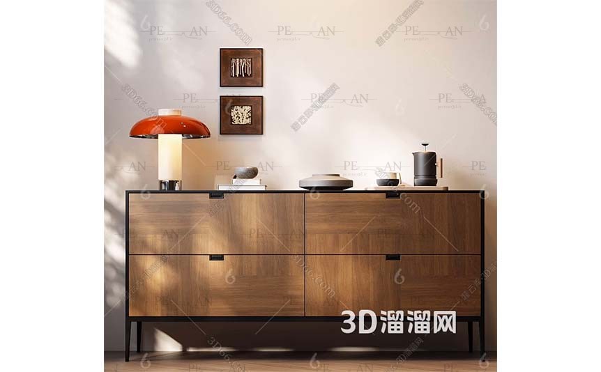 23189517_drawer-modern-drawer-wooden-drawer-lamp-painting-hallway-console-table-3d-model-3dmax003-PERMAN3D.IR_.jpg