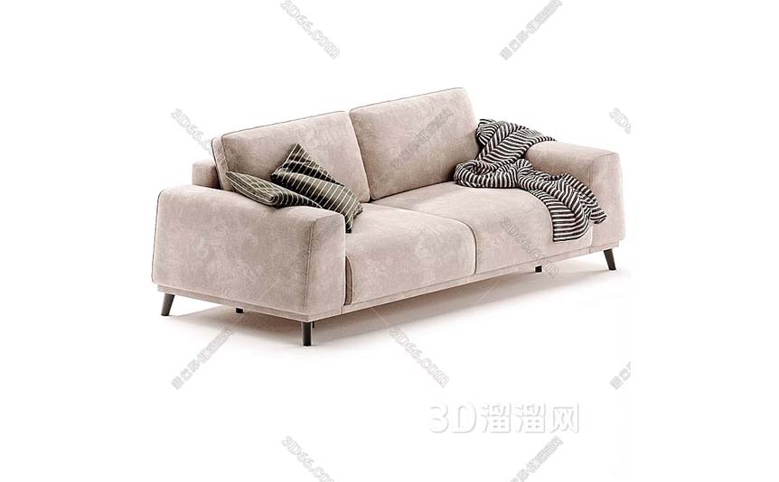 Divan-ru-Modern-Minimalist-Fabric-Lover-Sofa-Nordic-Style-Sofa-Casual-Sofa-3D-Model-preview-02