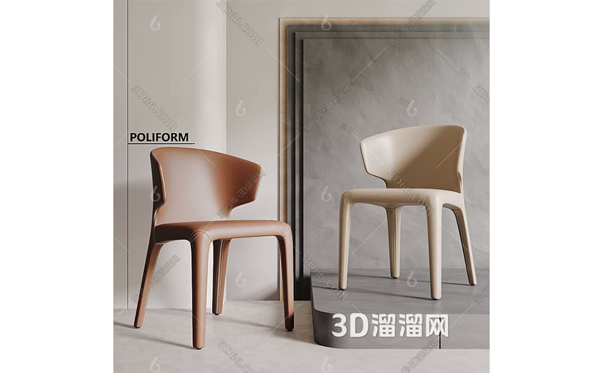 Modern-Poliform-Dining-Chair-3D-Model-preview-01
