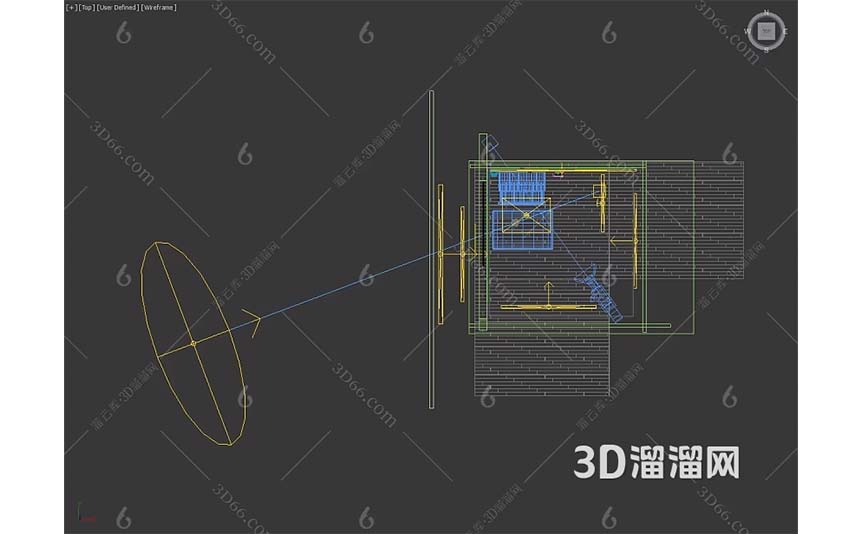 Modern-Solid-Wood-Sliding-Bed-Lamp-Pillow-and-Rug-Decoration-3D-model-preview-03