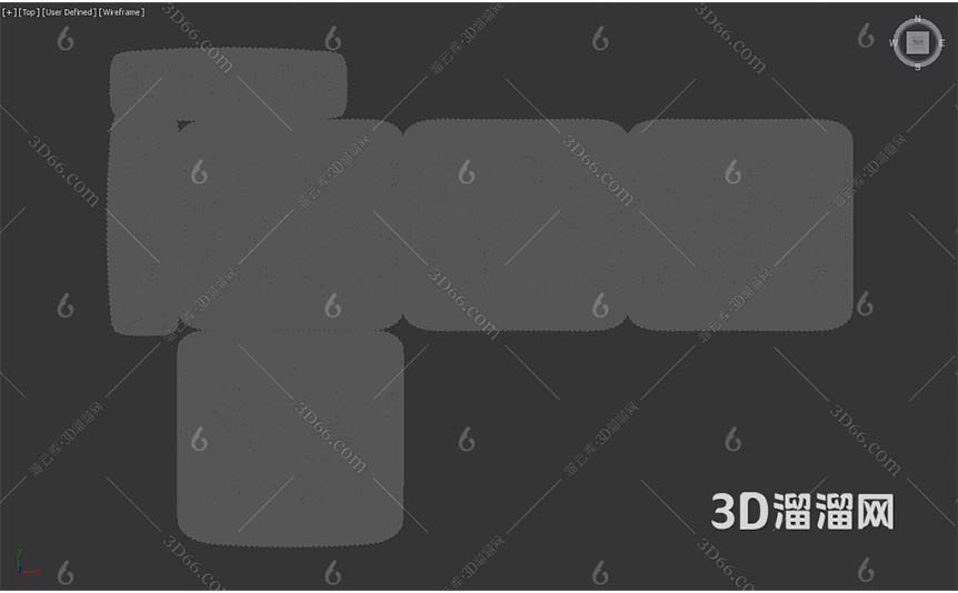 مدل سه بعدی مبل مدرن Sorrento