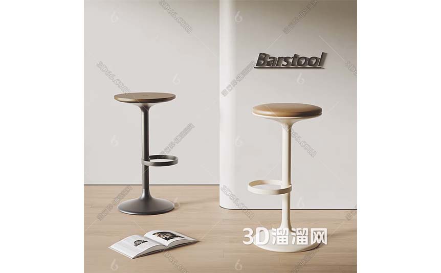 Modern-bar-stool-cream-grey-3D-model-preview-01
