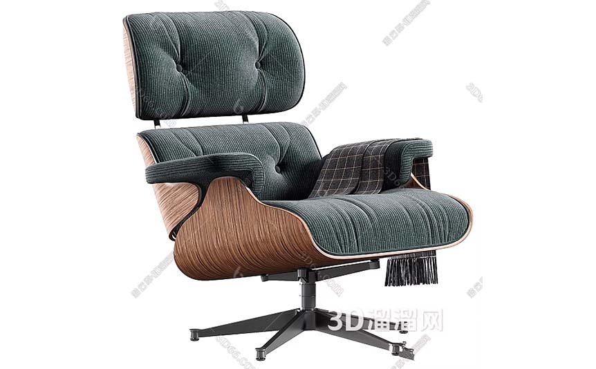 Modern-lounge-chair-Eames-lounge-chair-Ottoman-3D-model-preview-06