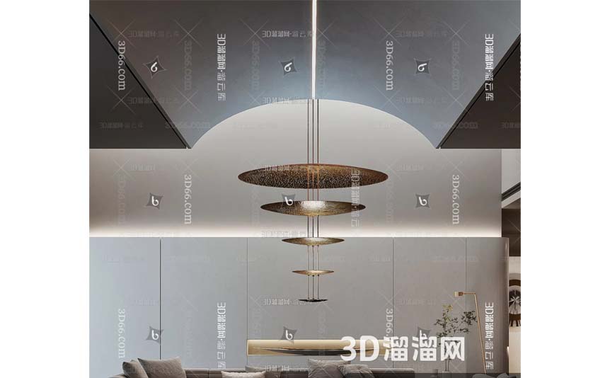 مدل سه‌بعدی نشیمن وابی‌سابی Minotti