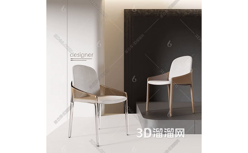 مدل سه‌بعدی صندلی راحتی مدرن Minotti