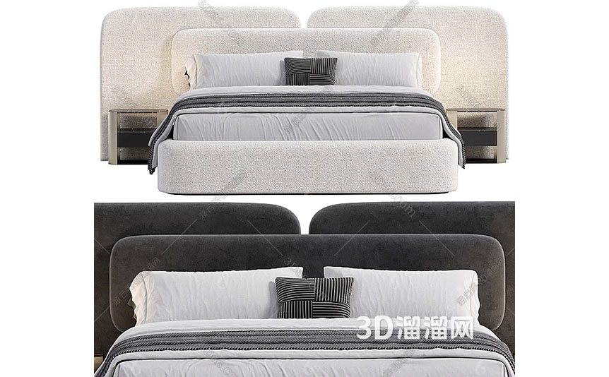 modern-double-bed-white-black-3D-model-preview-02