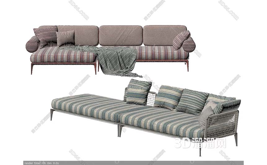modern-modular-sofa-and-a-multi-person-rattan-sofa-3D-Model-preview-02