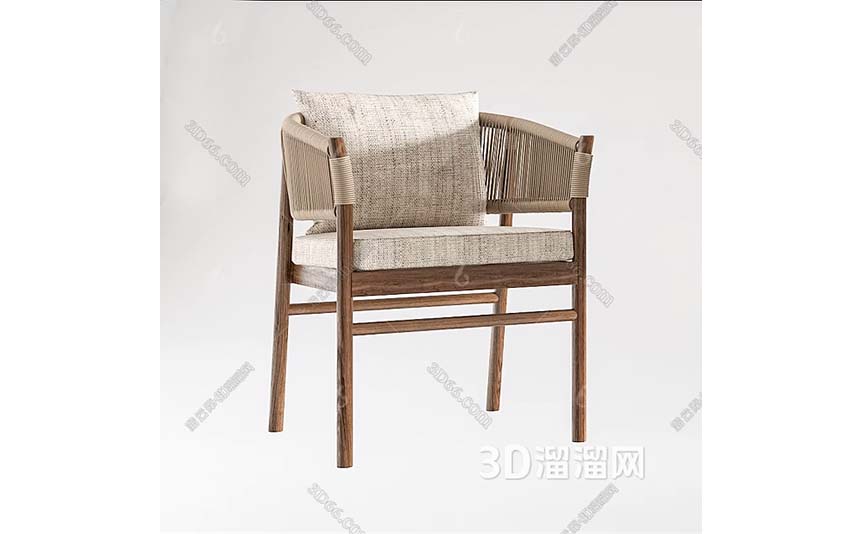 wooden-and-rattan-leisure-hotel-dining-chairs-3D-model-preview-03